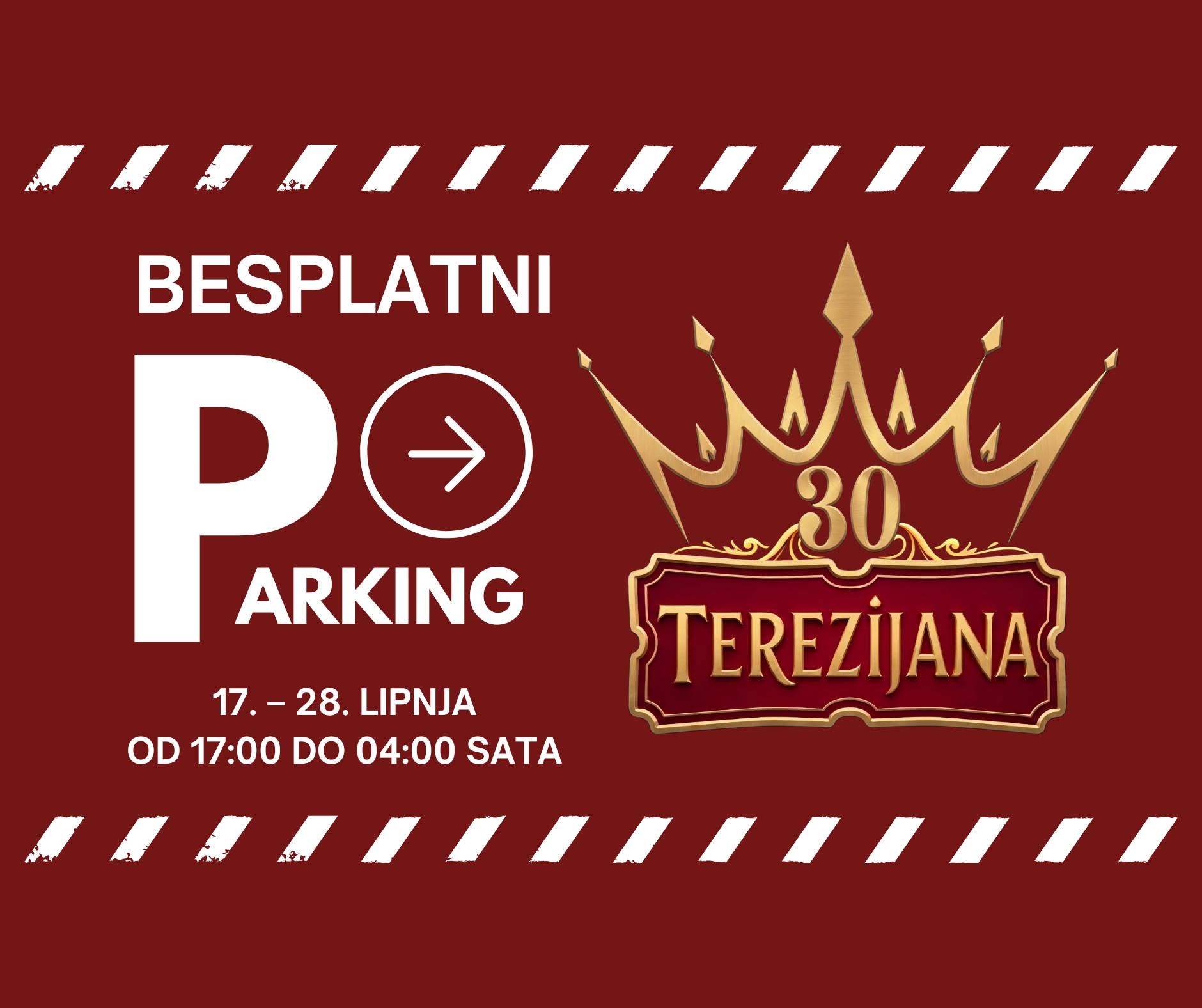 OBAVIJEST POSJETITELJIMA – PARKING 30. TEREZIJANE - 1