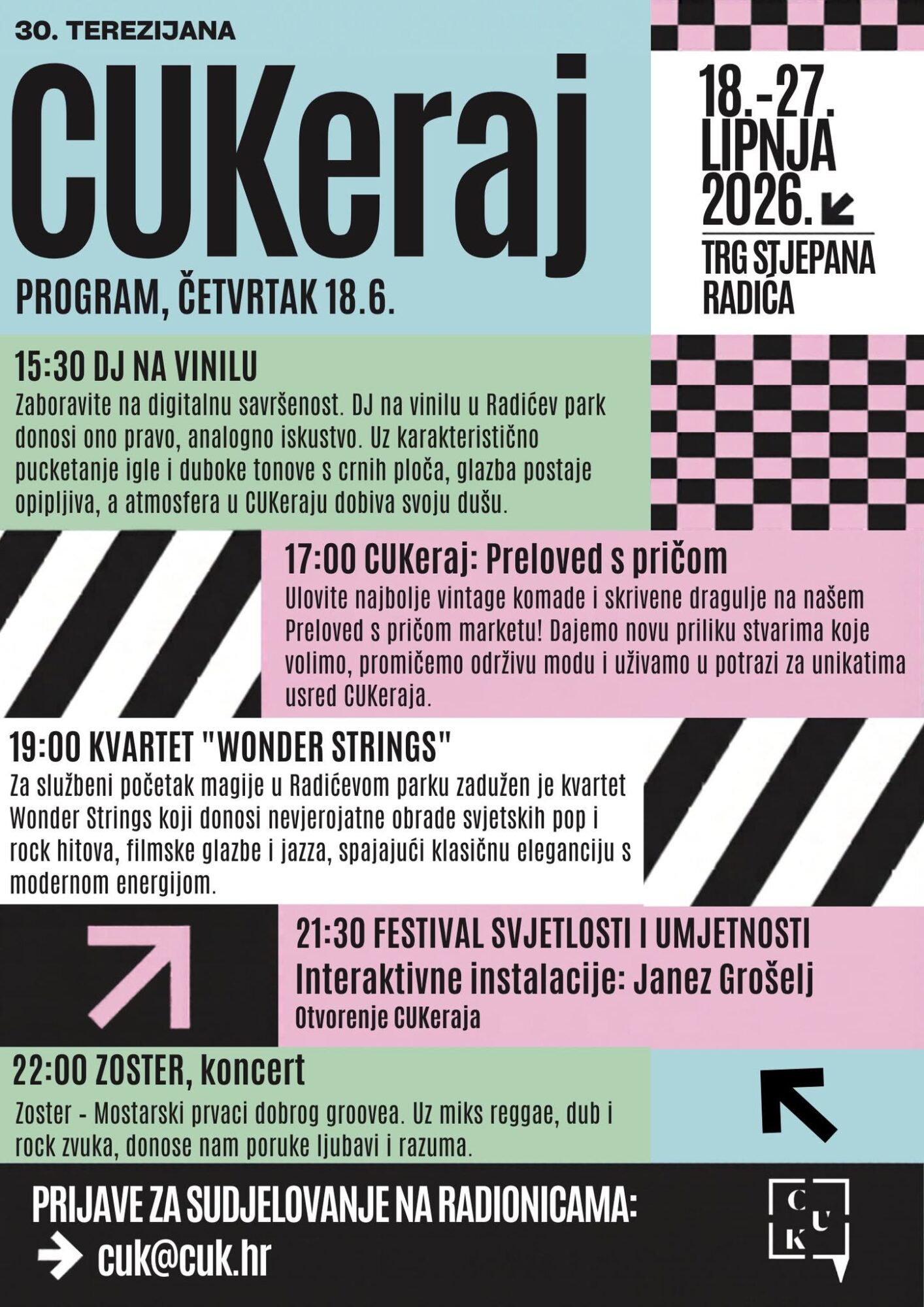 Uskoro kreće 30. Terezijana, a s njom i CUKeraj!